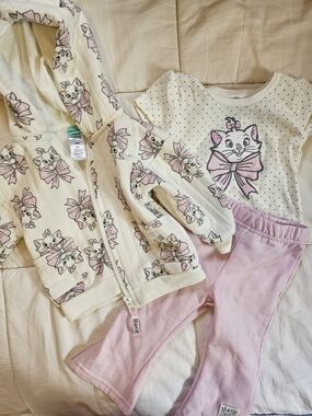 Girls Pink Aristocats Set